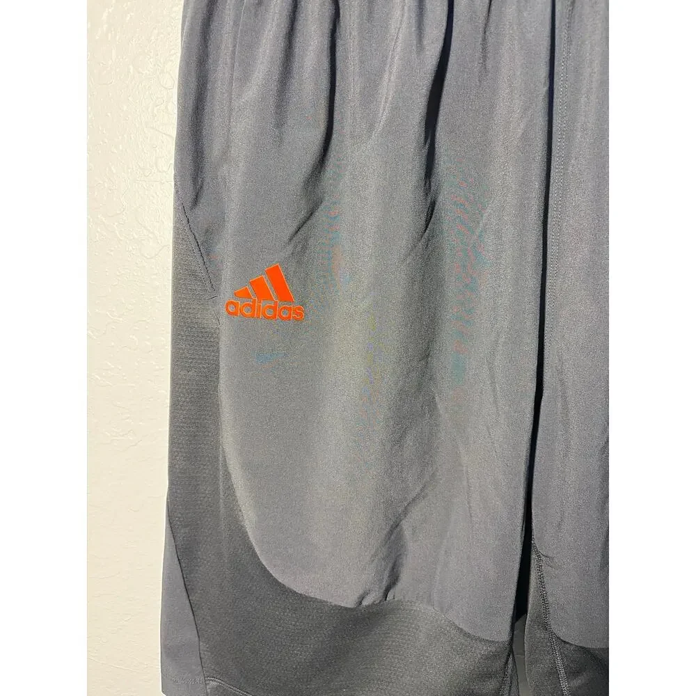 Adidas Men's Black Miami Hurricanes UM Aeroready Athletic training Shorts 2XLT2